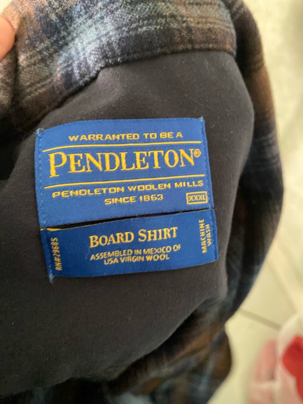 Pendleton brown  & Blue Plaid Button-Up Shirt - Picture 3 of 3